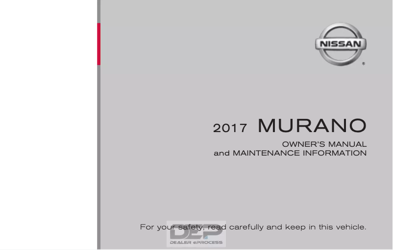 Page 1 de la notice Manuel utilisateur Mazda Murano (2017)