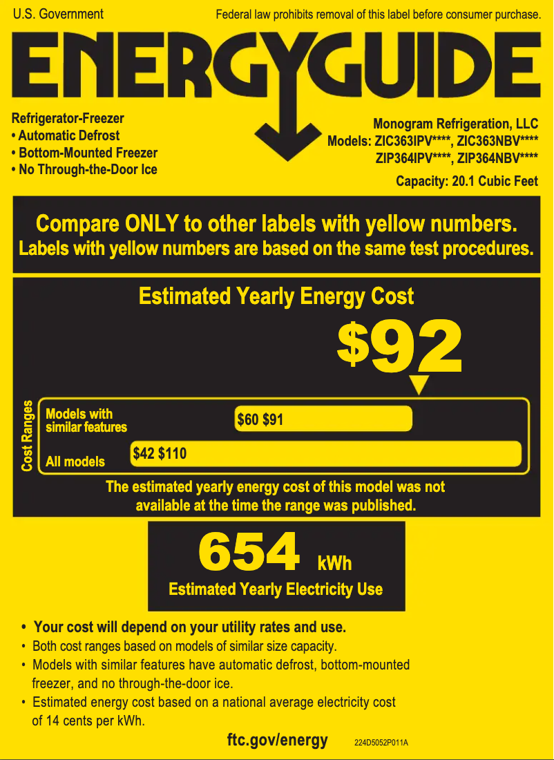 Image de la première page du manuel de l'appareil ZIP364NBVII