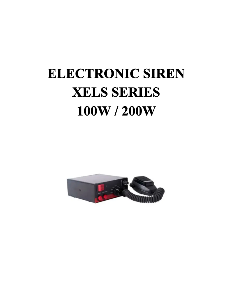 Page 1 de la notice Manuel utilisateur Epcom X-ELS-100