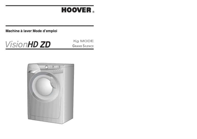 Page n°1 - Manuel utilisateur Hoover VHD 9143ZD/1-47