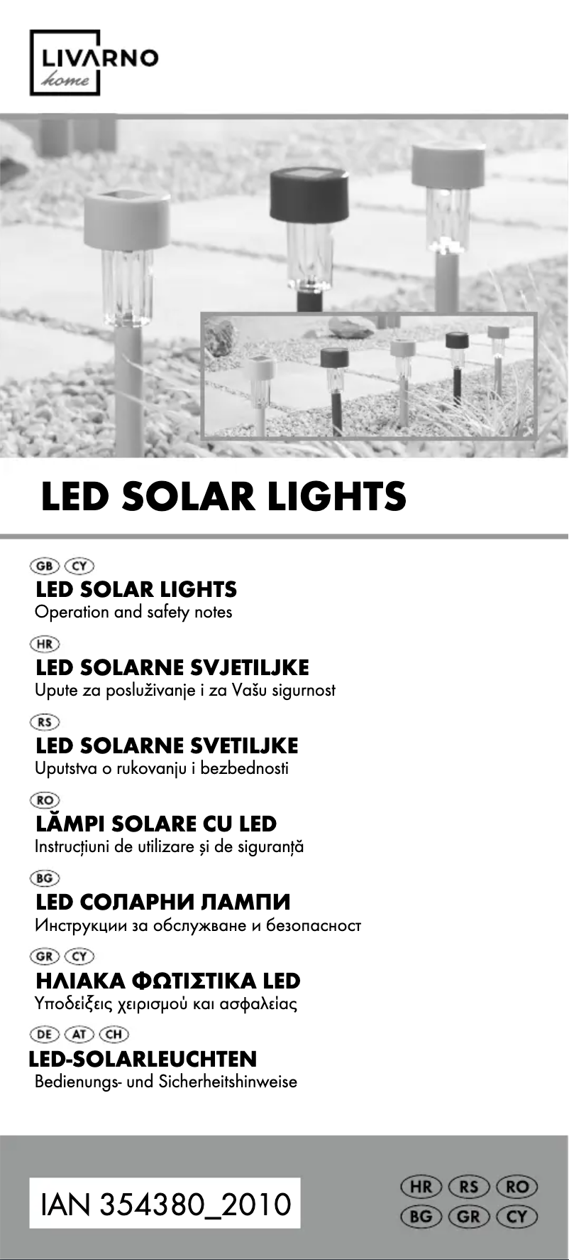 Page n°1 - Manuel utilisateur Livarno Lux IAN 354380
