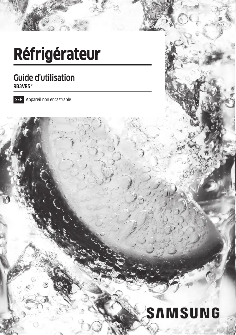 Page n°1 - Manuel utilisateur Samsung RB3VRS150SA