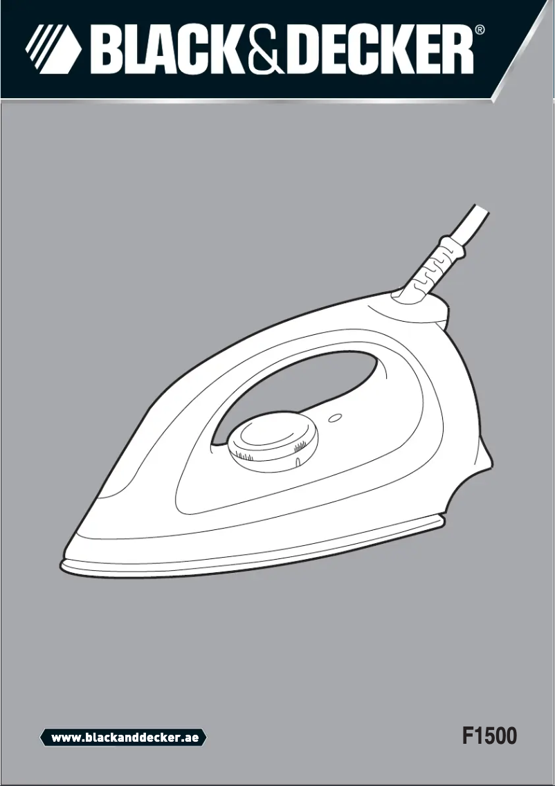 Image de la première page du manuel de l'appareil F1500