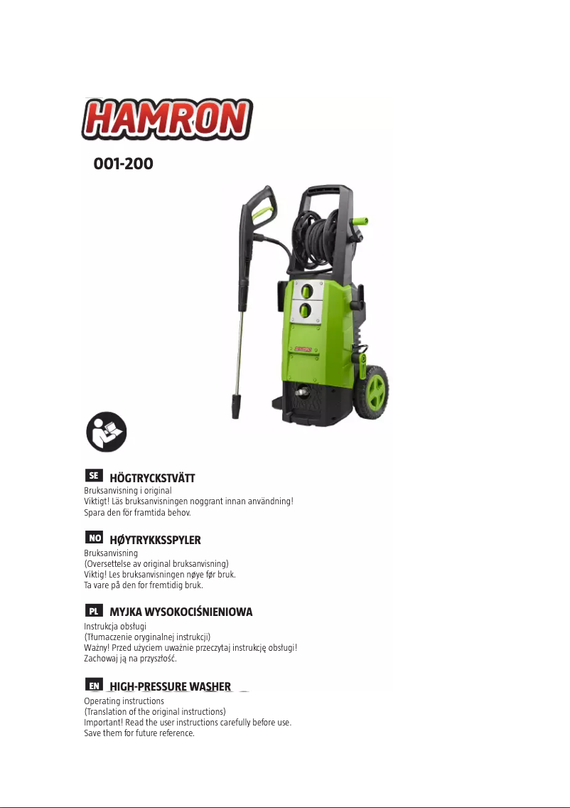 Página 1 del manual Manual de usuario Hamron 001-200