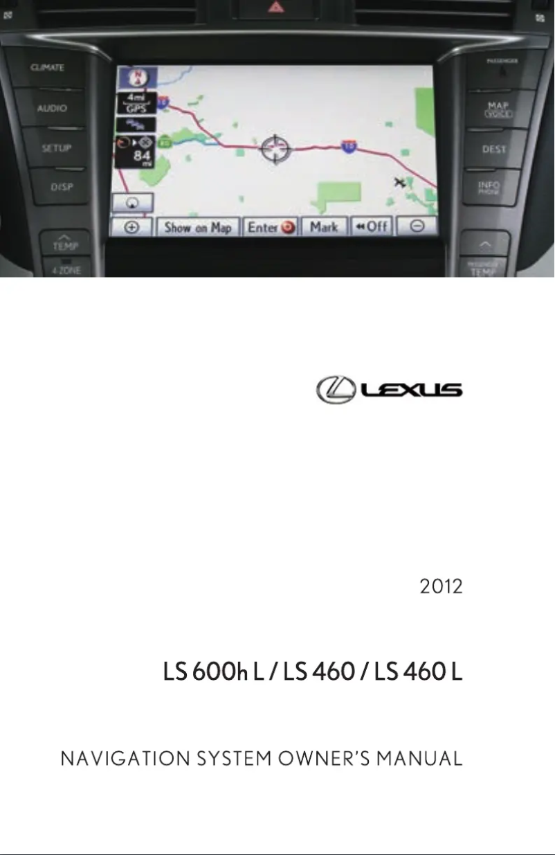 Image de la première page du manuel de l'appareil LS 460 L (2012)