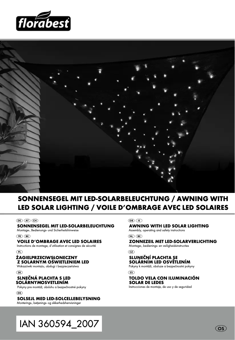 Page 1 de la notice Manuel utilisateur Florabest IAN 360594