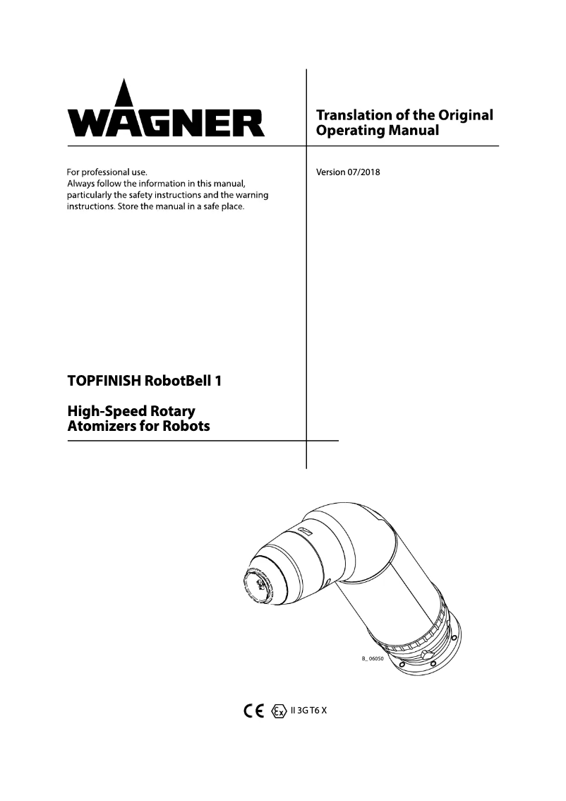 First page image of the manual for TOPFINISH RobotBell 1