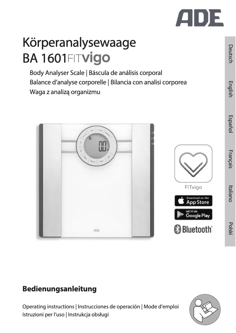 Page n°1 - Manuel utilisateur ADE FITvigo BA 1601