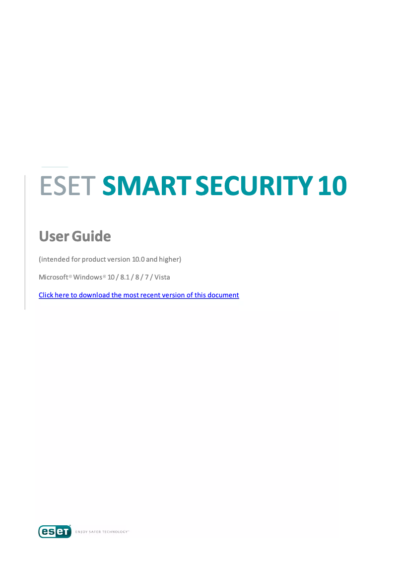 Image de la première page du manuel de l'appareil Smart Security