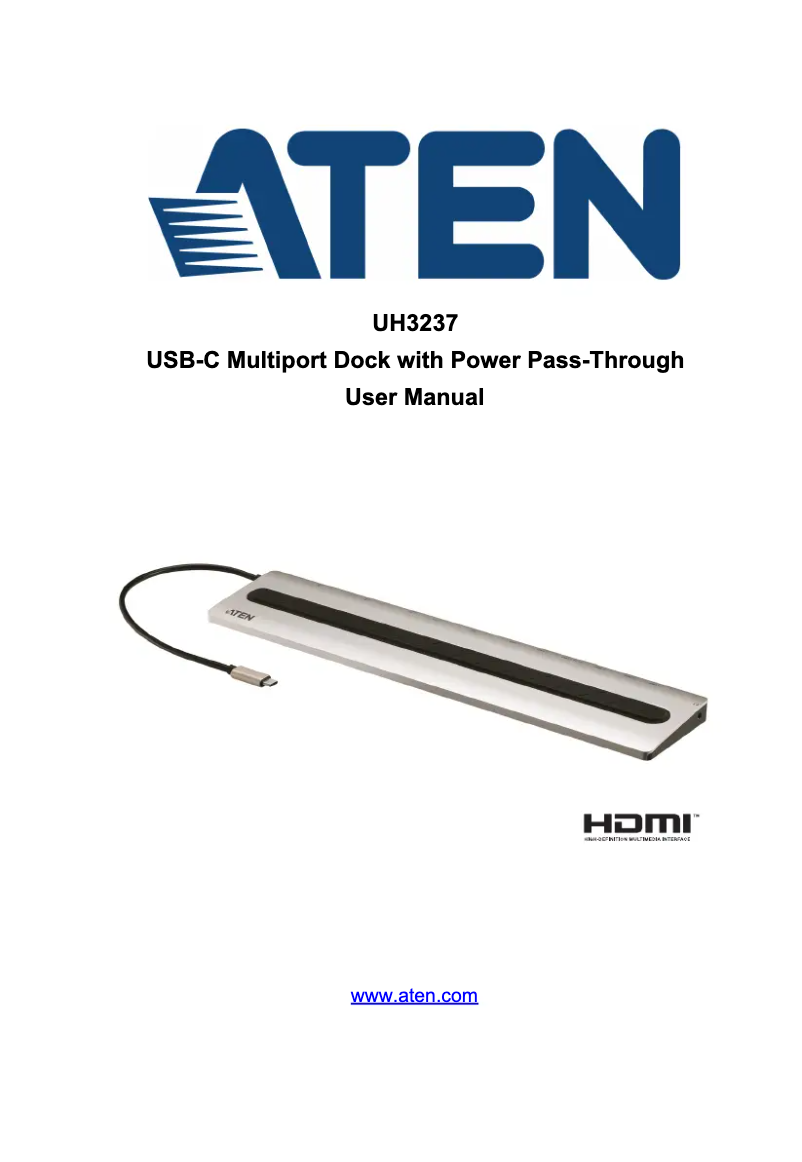 Página 1 del manual Manual de usuario ATen UH3237
