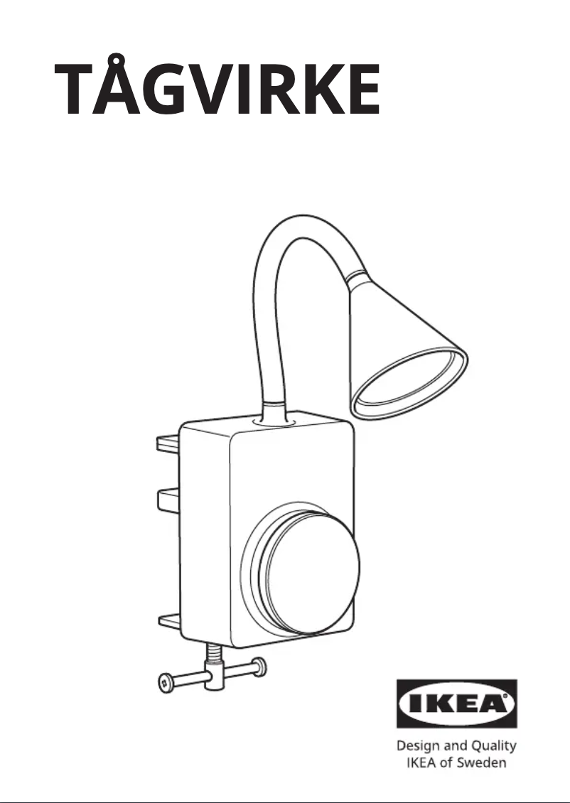Página 1 del manual Manual de usuario Ikea TÅGVIRKE 705.424.19
