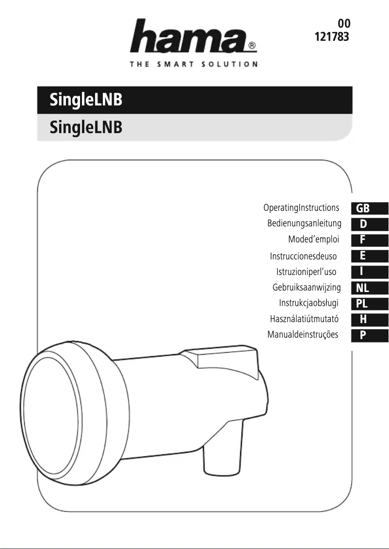 Image de la première page du manuel de l'appareil 00121783