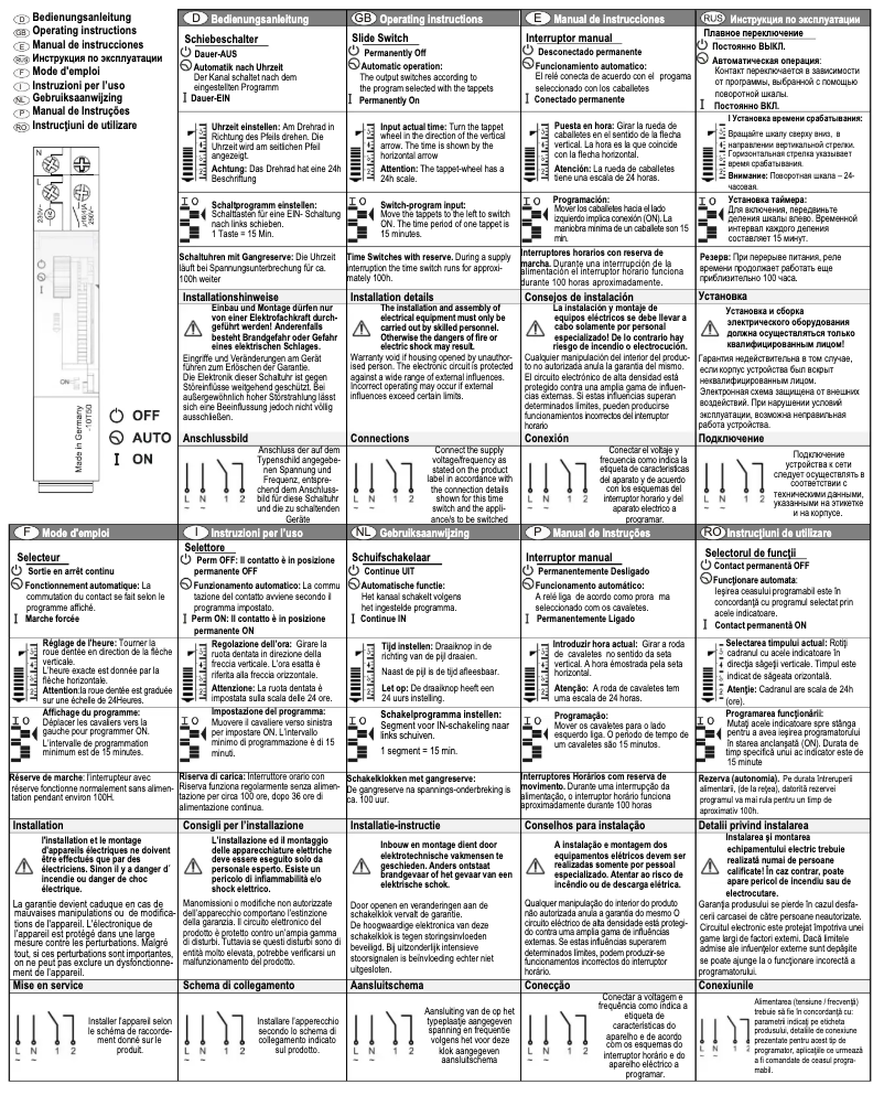 Page n°1 - Manuel utilisateur Müller VS 14.18