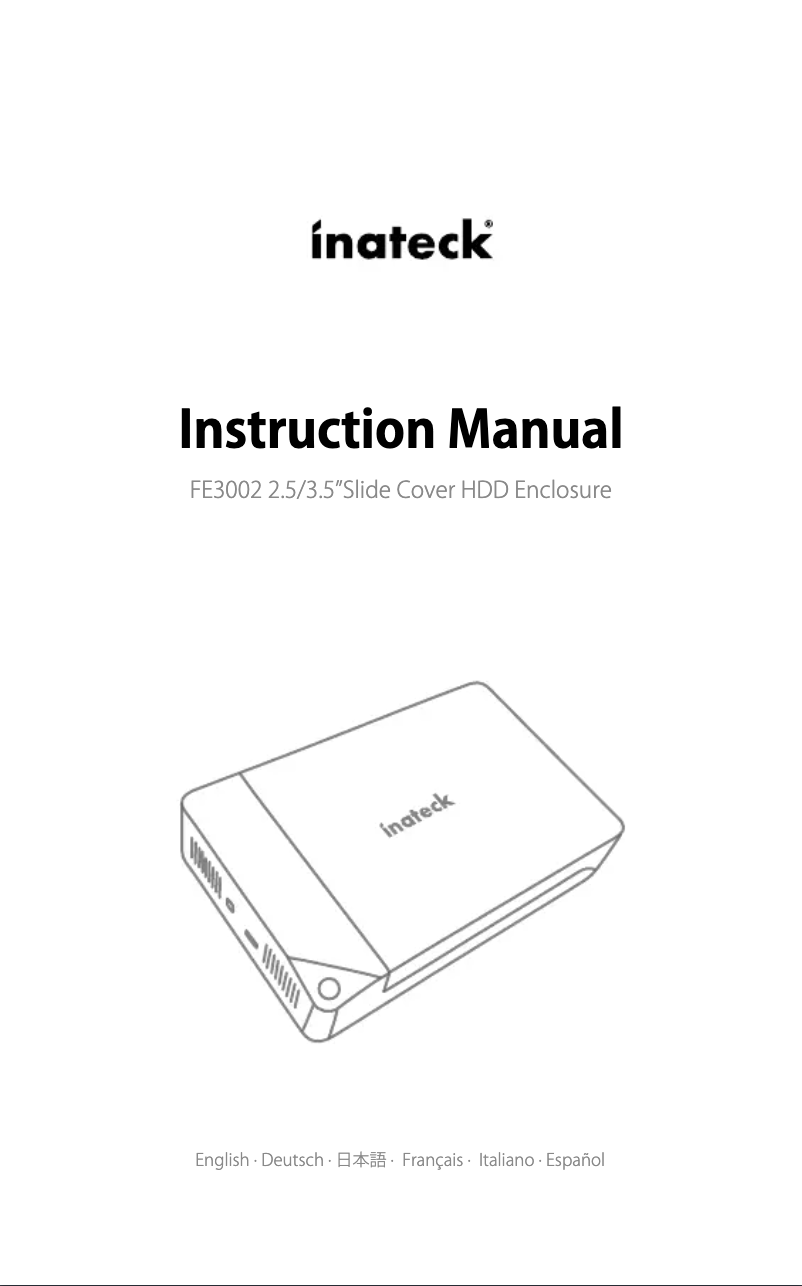 Página 1 del manual Manual de usuario Inateck FE3002