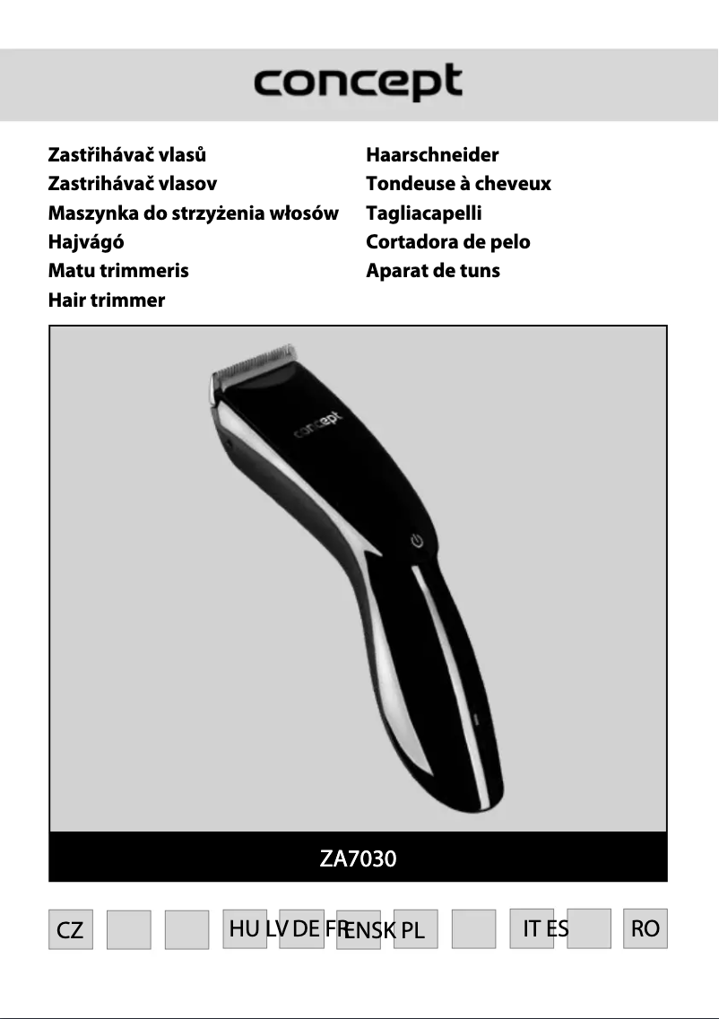 Page 1 de la notice Manuel utilisateur Concept ZA7030