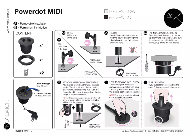 Image de la première page du manuel de l'appareil 935-PM60