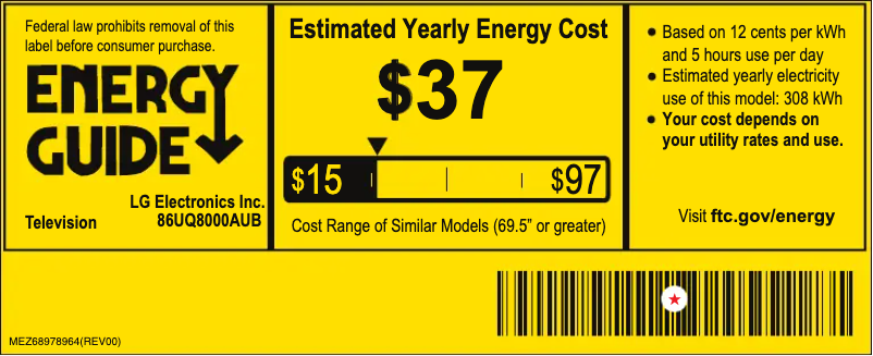 Image de la première page du manuel de l'appareil 86UQ8000AUB