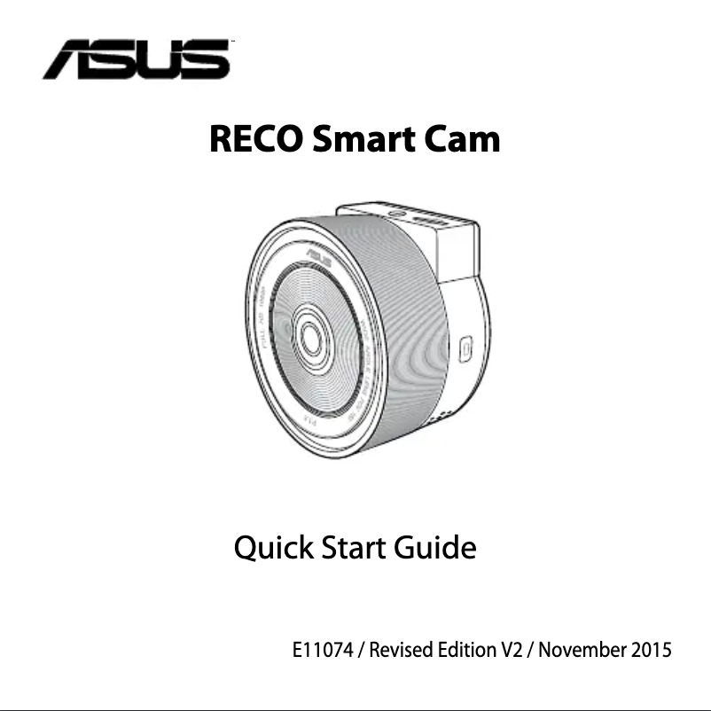Page n°1 - Manuel utilisateur Asus Car Video Reco-SMART