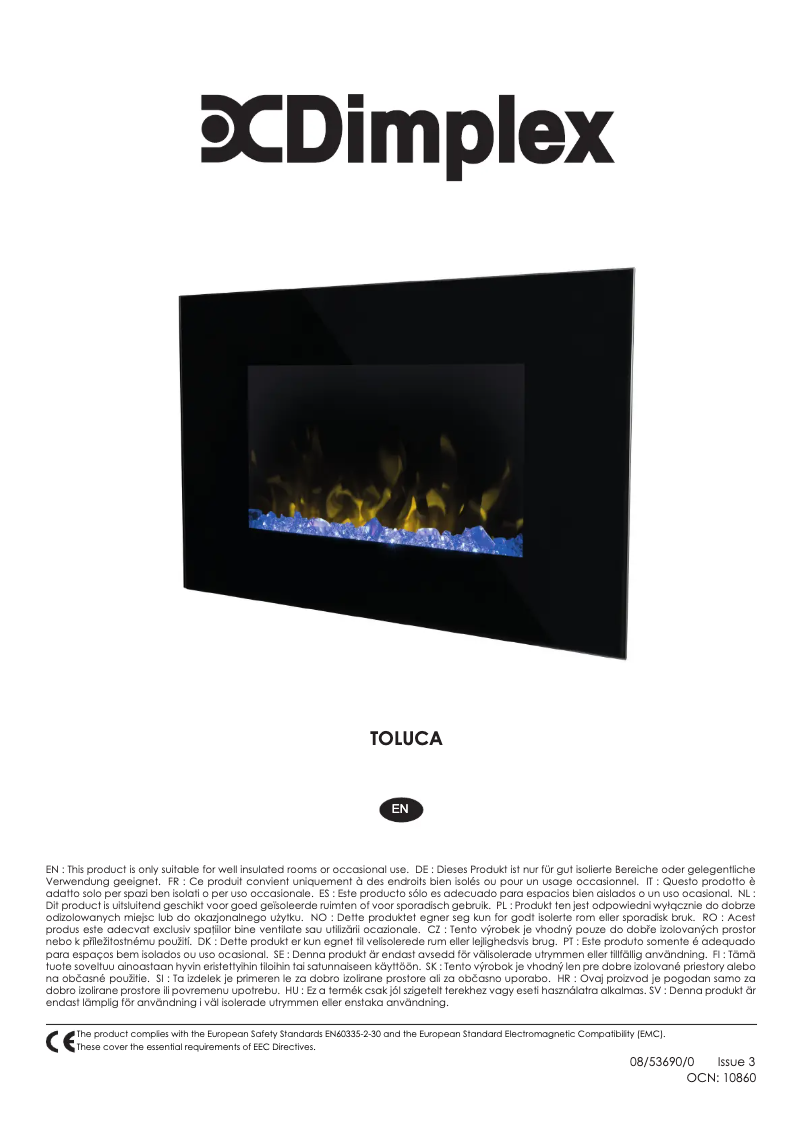 Página 1 del manual Manual de usuario Dimplex TLC20