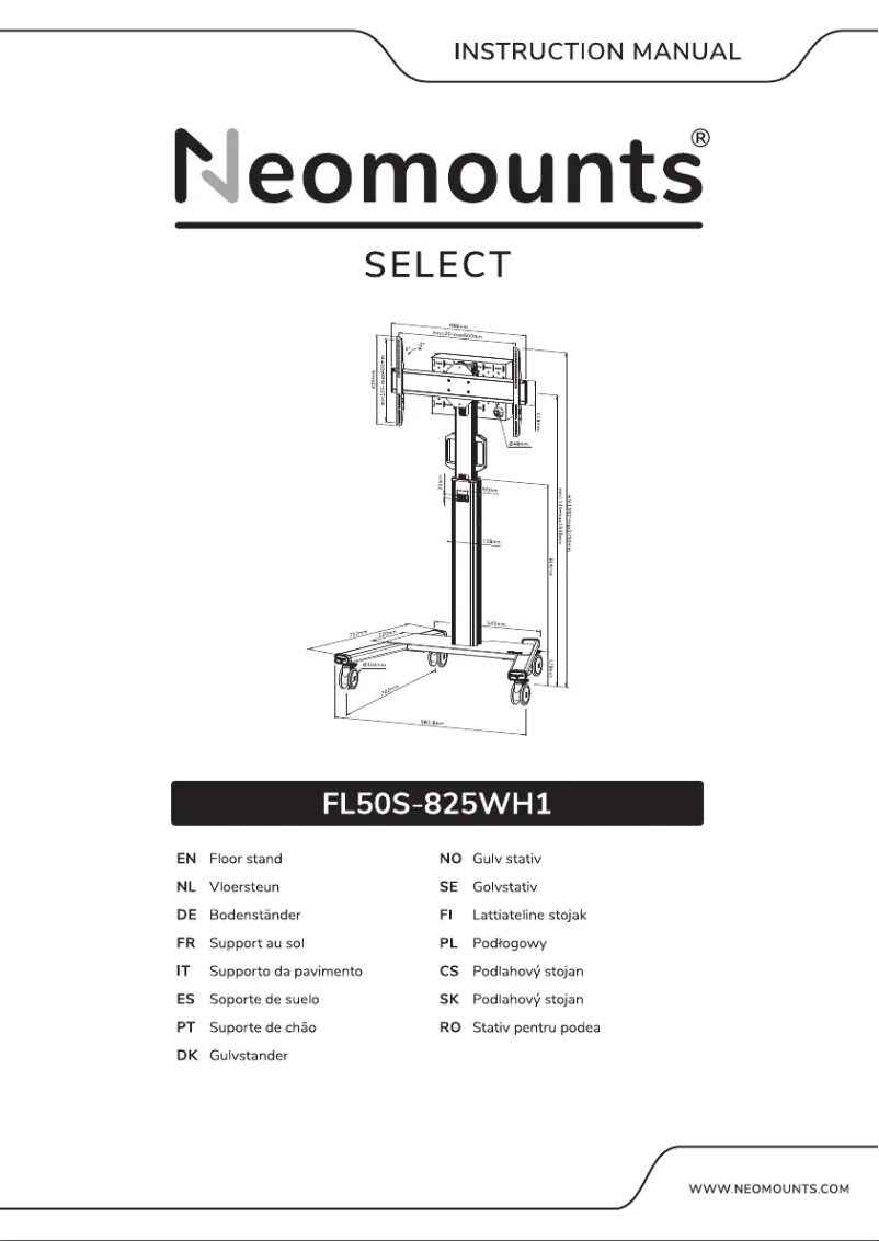 Page 1 de la notice Manuel utilisateur Newstar FL50S-825WH1