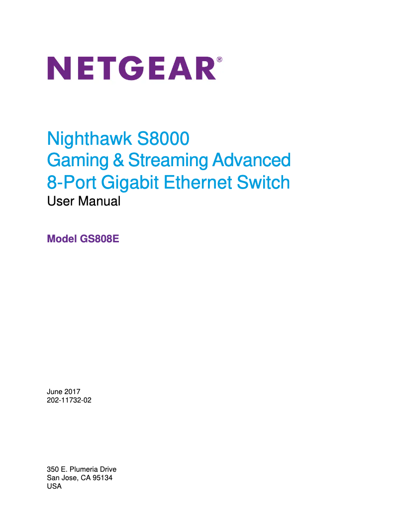 Page n°1 - Manuel utilisateur Netgear Nighthawk S8000