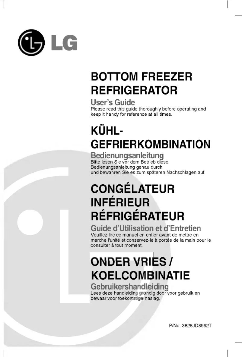 Image de la première page du manuel de l'appareil GR-F218JTTA