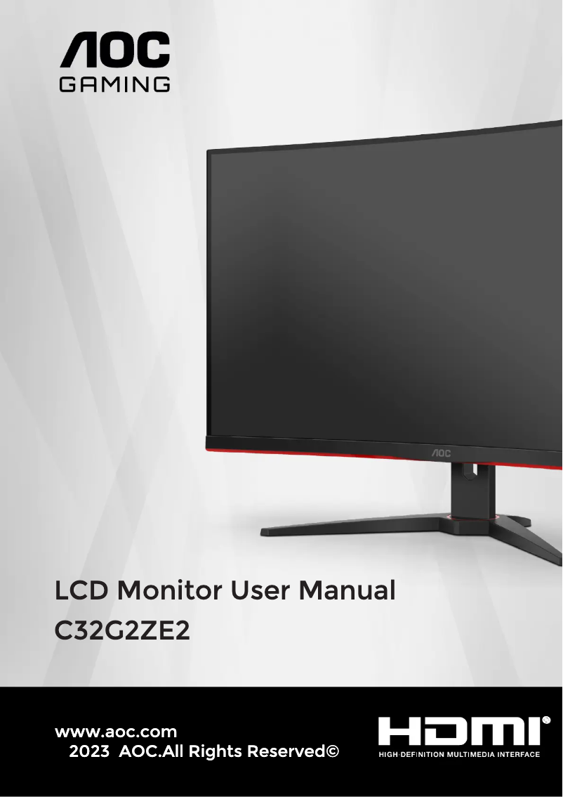 Image de la première page du manuel de l'appareil C32G2ZE2