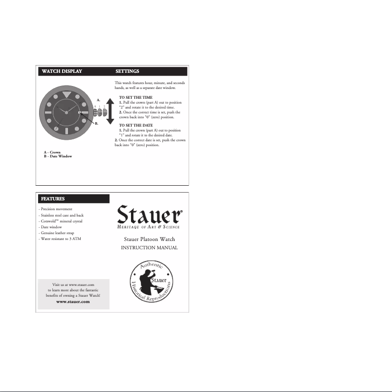 Page 1 de la notice Manuel utilisateur Stauer 29930