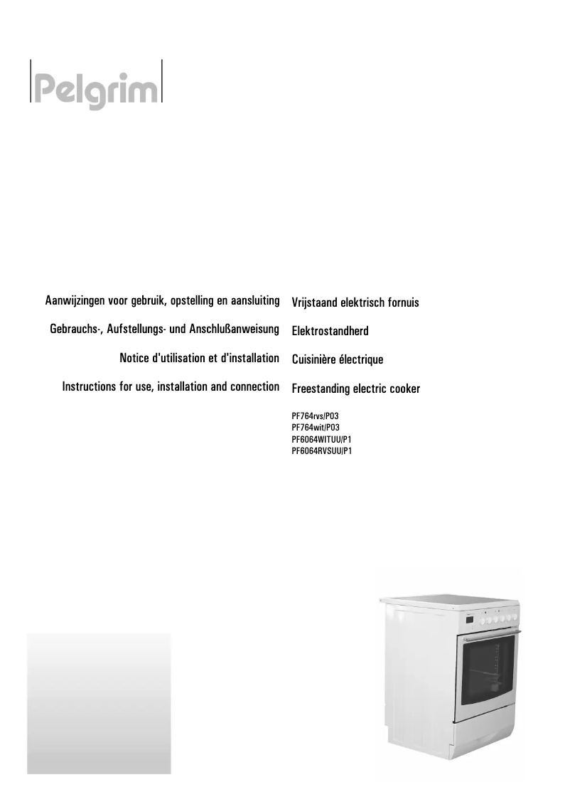 Image de la première page du manuel de l'appareil PF 764