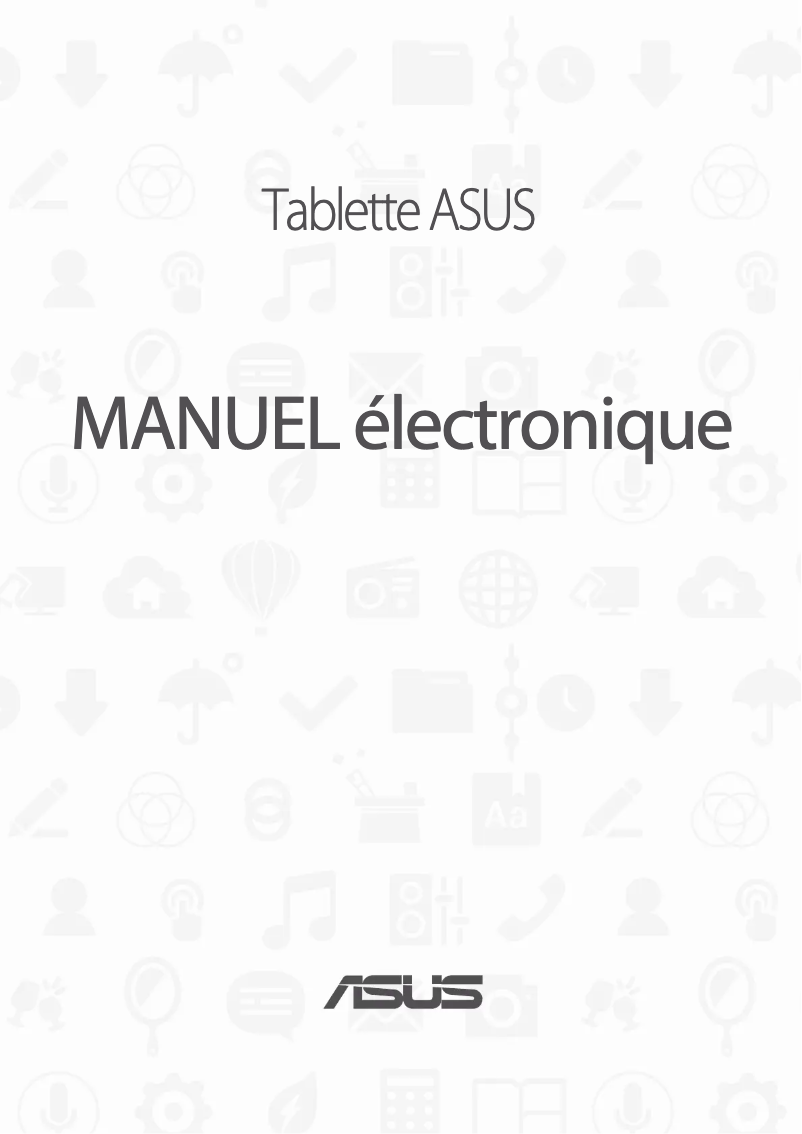 Image de la première page du manuel de l'appareil ZenPad 10 P00C