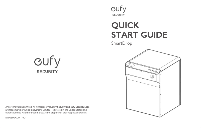 Page 1 de la notice Manuel utilisateur Eufy SmartDrop
