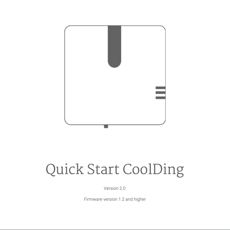 Page 1 de la notice Manuel utilisateur Plugwise CoolDing