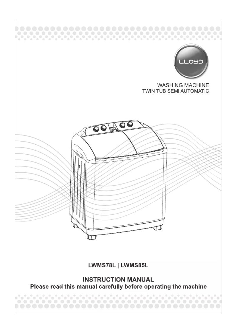 Page n°1 - Manuel utilisateur Lloyd LWMS85L
