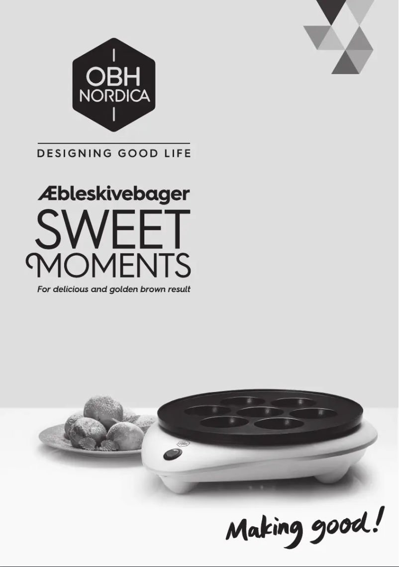 Page 1 de la notice Manuel utilisateur OBH Nordica Sweet Moments 6931