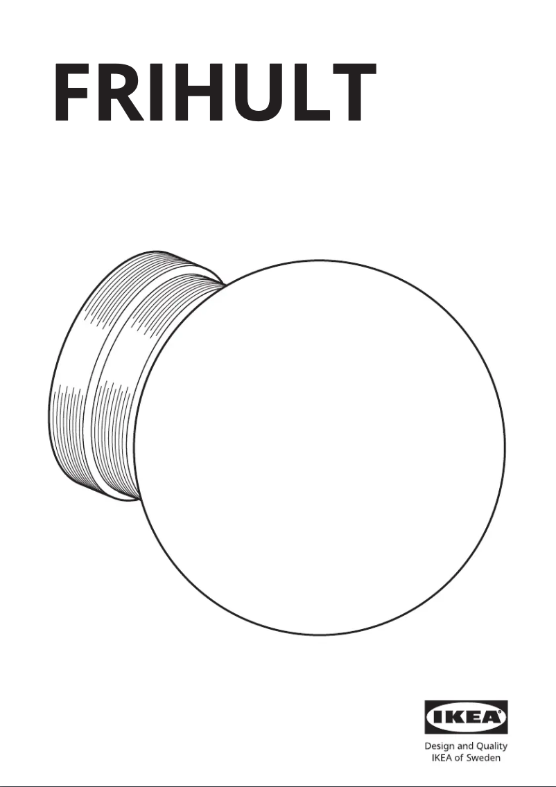 Page 1 de la notice Manuel utilisateur Ikea FRIHULT 405.442.07