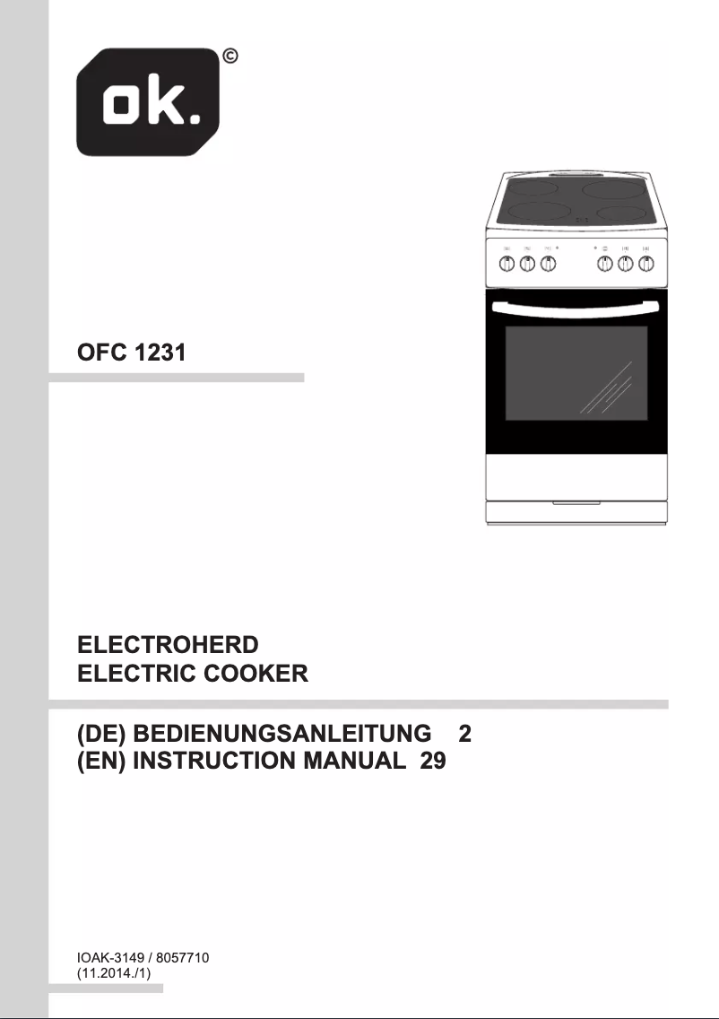 Page n°1 - Manuel utilisateur OK OFC 1231