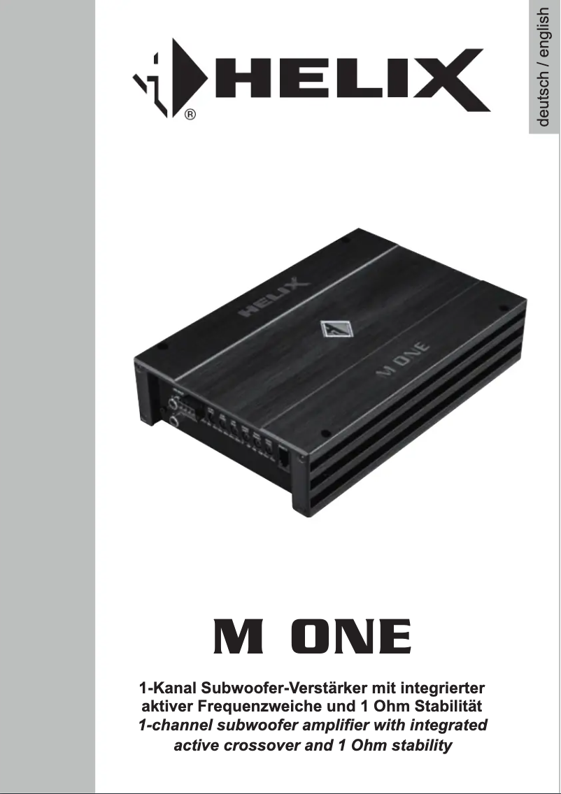 Imagen de la primera página del manual del dispositivo M ONE