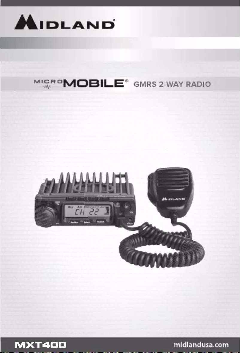 Page n°1 - Manuel utilisateur Midland MicroMobile MXT400