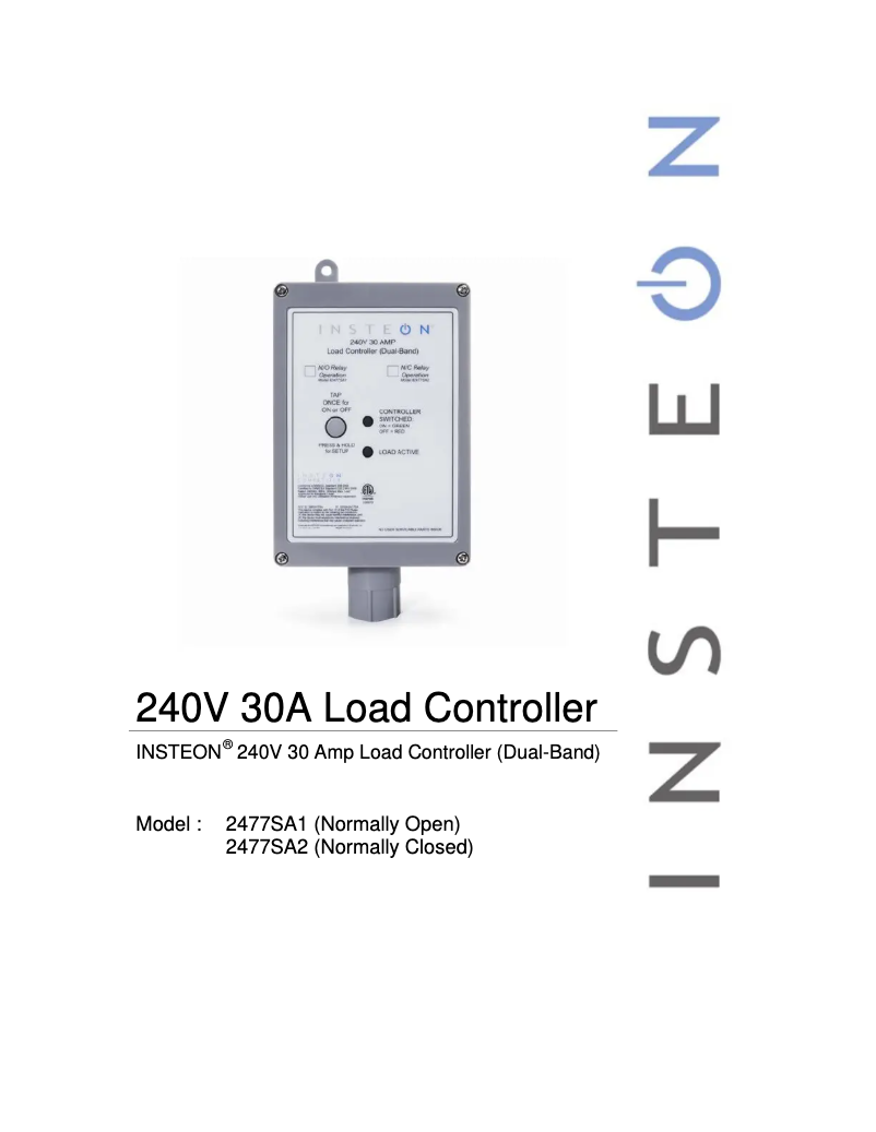 Image de la première page du manuel de l'appareil 2477SA1