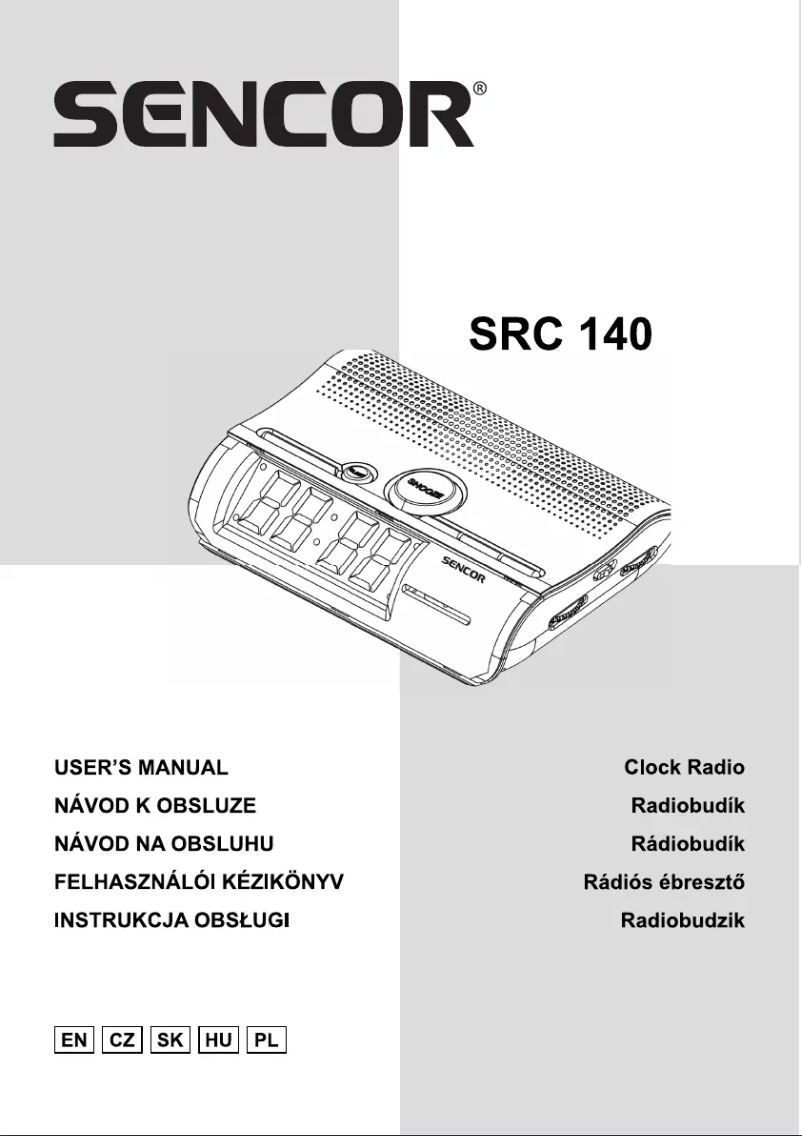 Imagen de la primera página del manual del dispositivo SRC 140 P