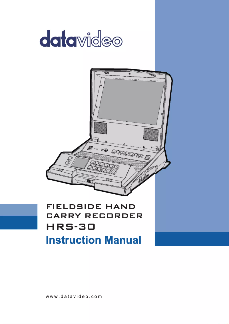 Page n°1 - Manuel utilisateur DataVideo HRS-30