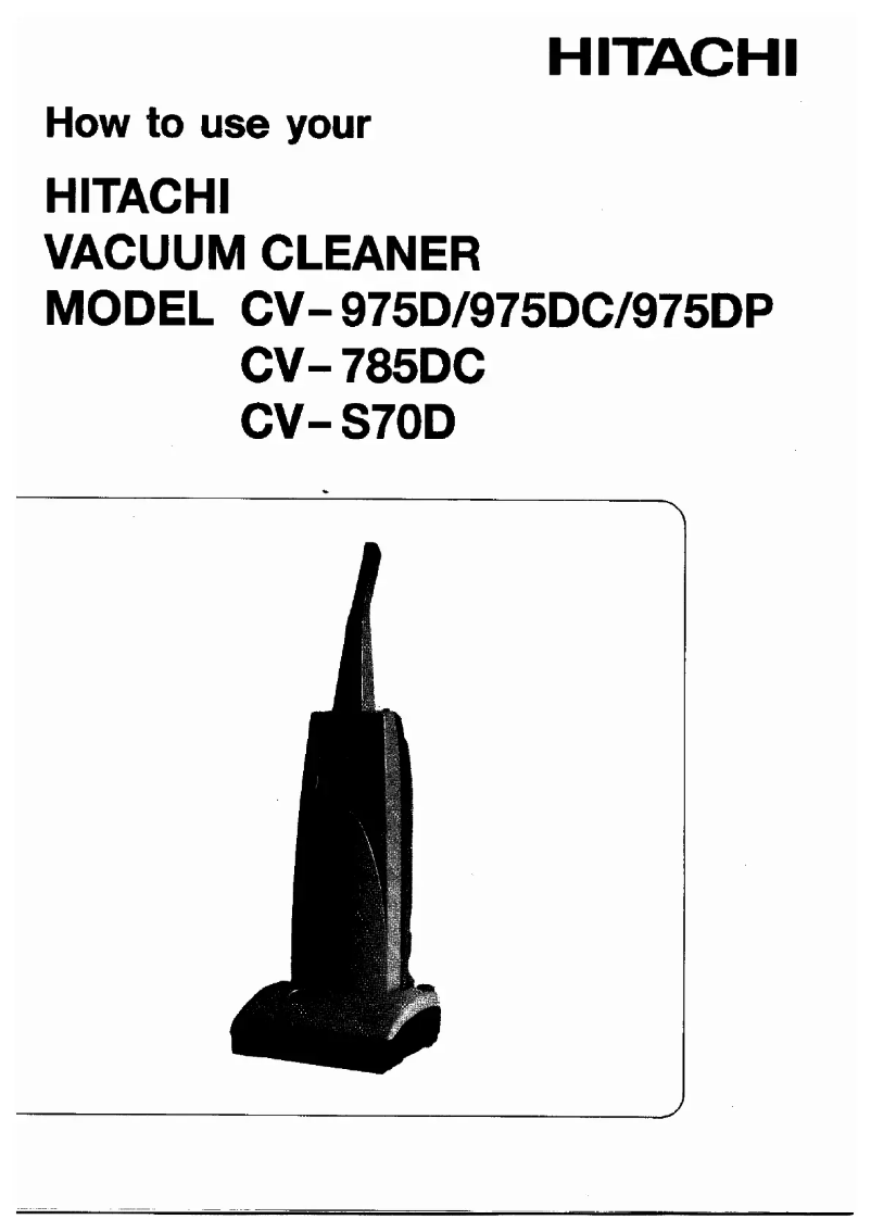 Image de la première page du manuel de l'appareil CV975DP
