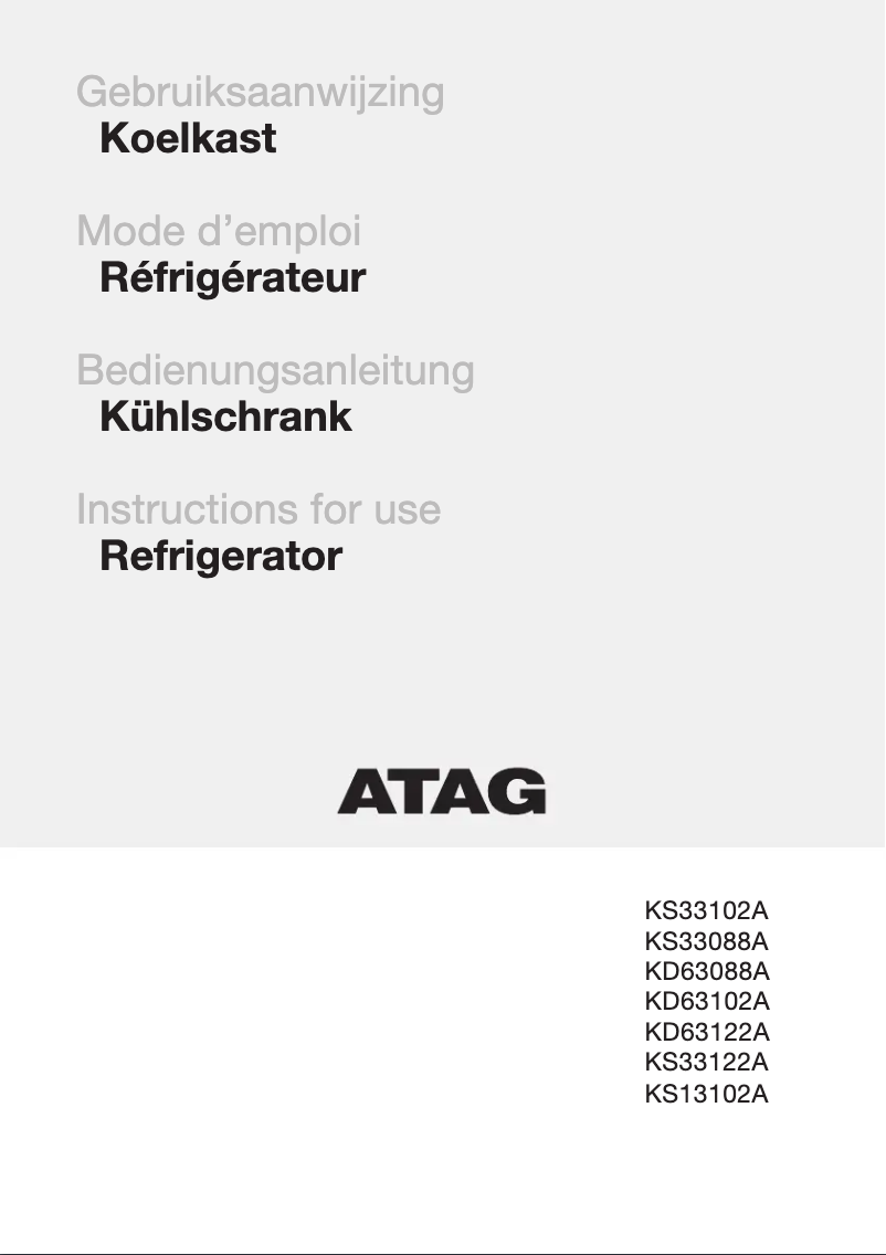 Image de la première page du manuel de l'appareil KD63088A