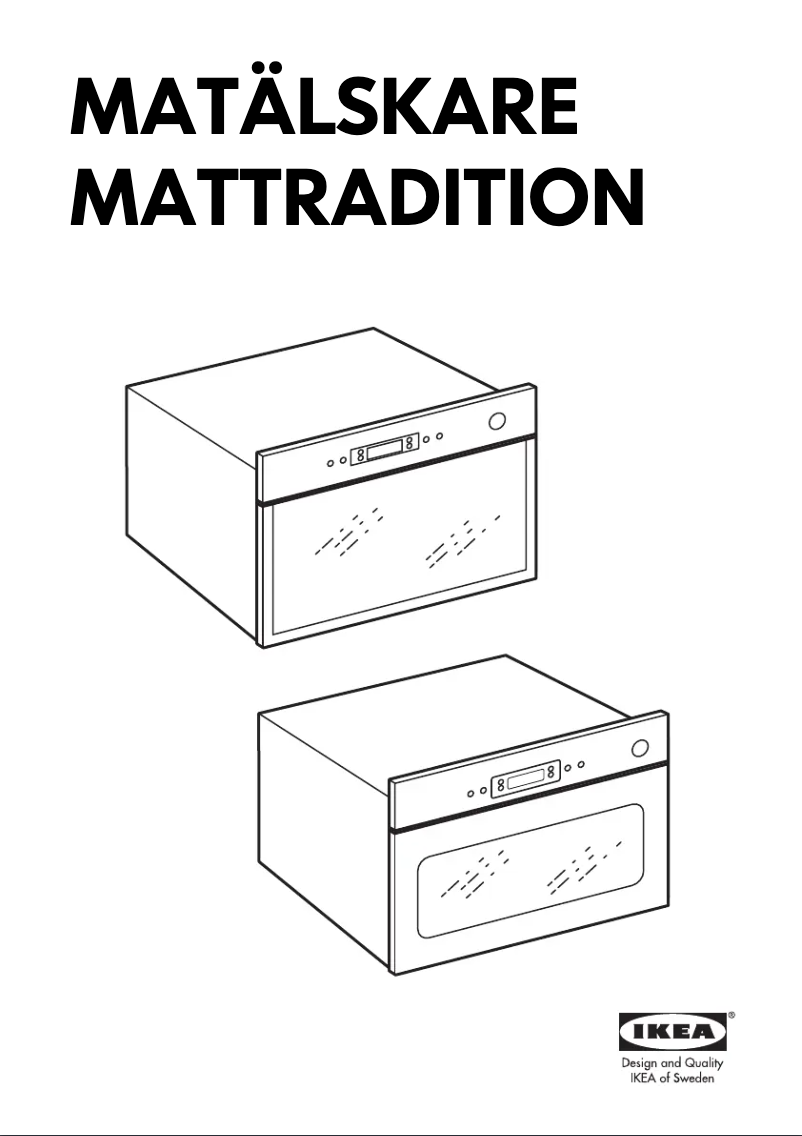 Page 1 de la notice Manuel utilisateur Ikea MATTRADITION 403.687.89