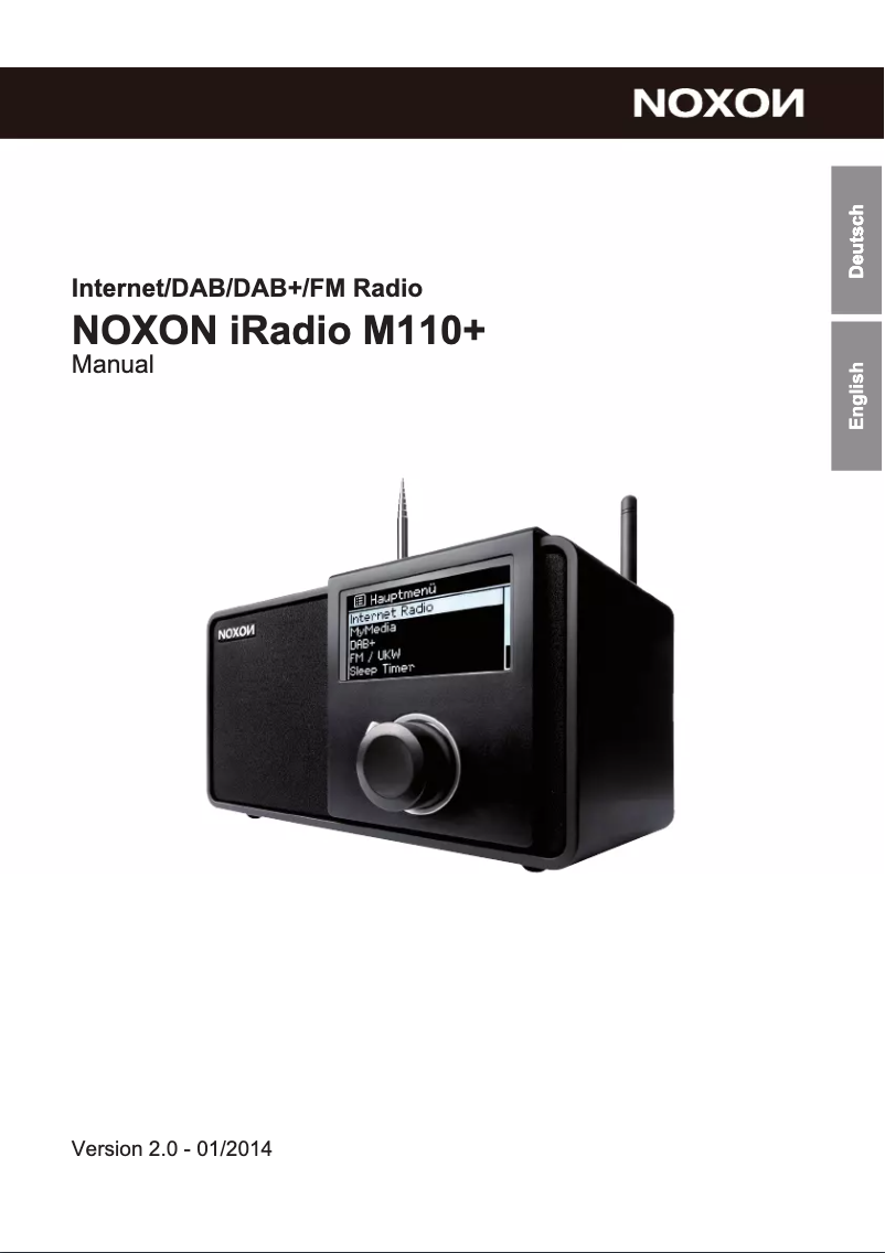 Image de la première page du manuel de l'appareil iRadio M110+