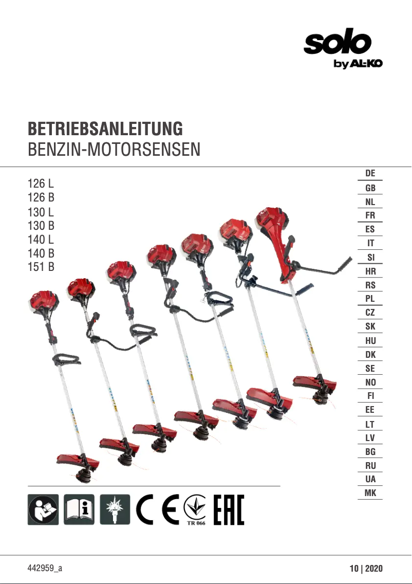 Página 1 del manual Manual de usuario Solo 130 B