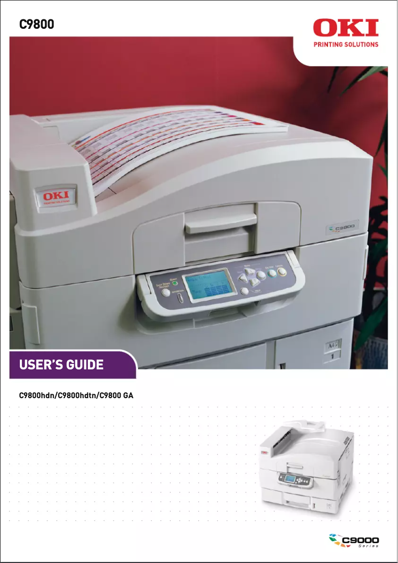 First page image of the manual for C9800HDN