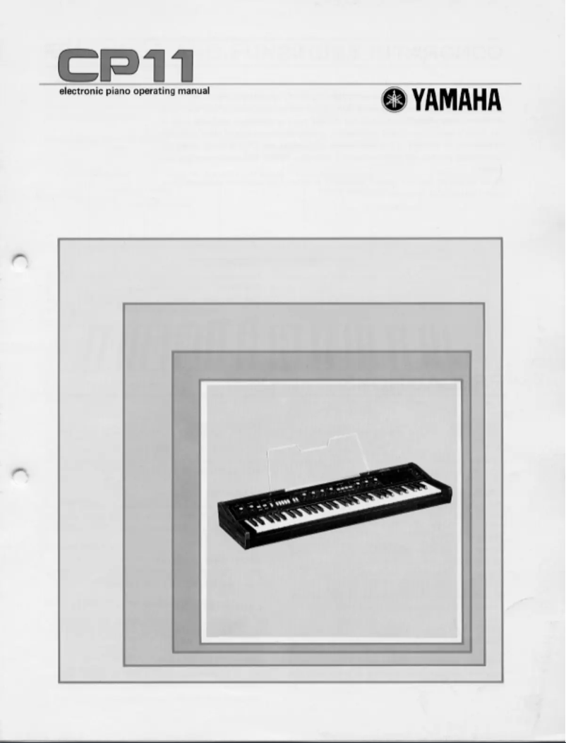 Page 1 de la notice Manuel utilisateur Yamaha CP11