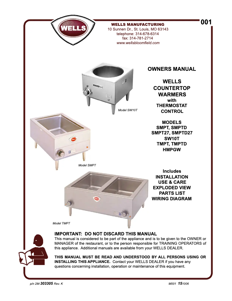 Image de la première page du manuel de l'appareil SW10T