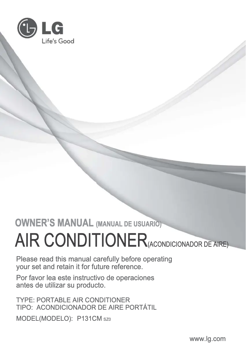 Página 1 del manual Manual de usuario LG P131CM